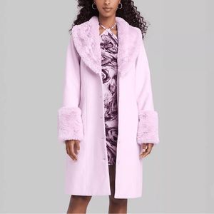 Target Wild Fable Faux Fur Trim Coat